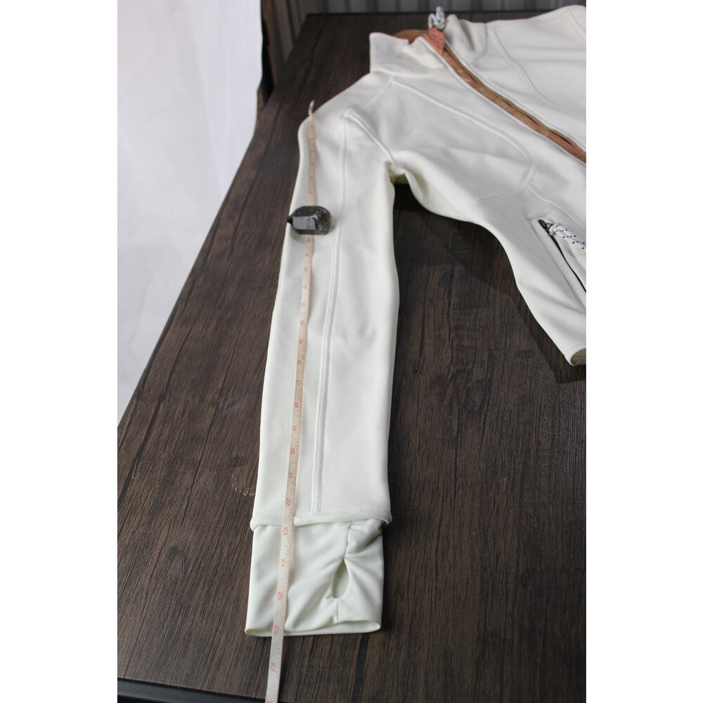 Jet Set Full Zip Jacket Thumbholes Athletic Iconic Stars Elbow Patches Small - Picture 9 of 10